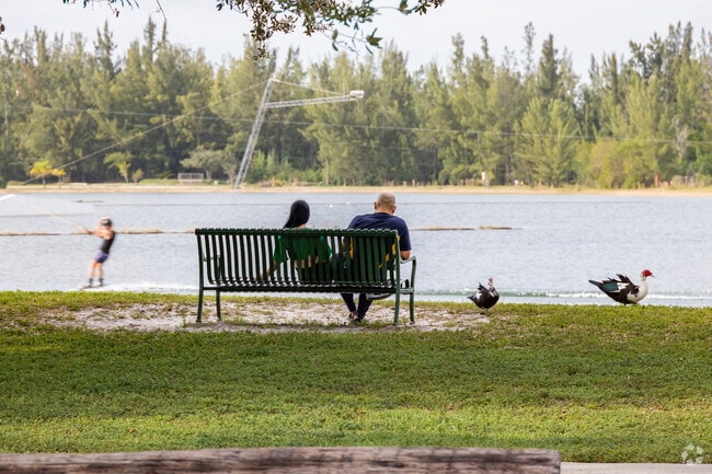 Amelia Earhart Park has a wonderful spot where you can just sit back and relax.