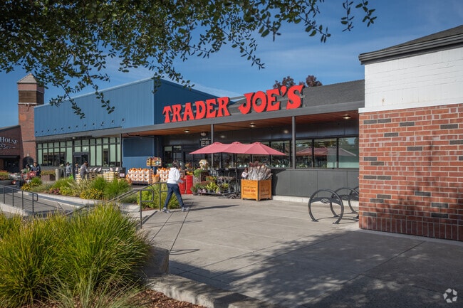 Trader Joe's is always busy on a weekend morning with grocery shoppers