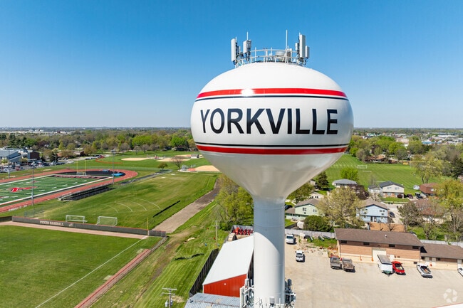 The suburb of Yorkville sits about 55 miles SW of Chicago, IL in Kendall County.