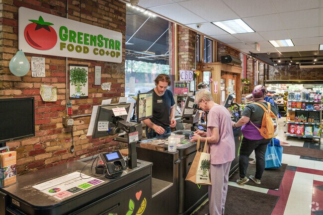 Greenstar Food Co + Op is a locally owned grocery store in Downtown Ithaca and Collegetown.