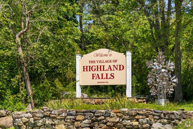 Experience the warm welcome of Highland Falls as you enter this stunning town.