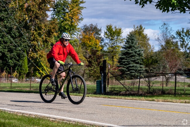 Cyclists residing in Center City enjoy living near country roads.