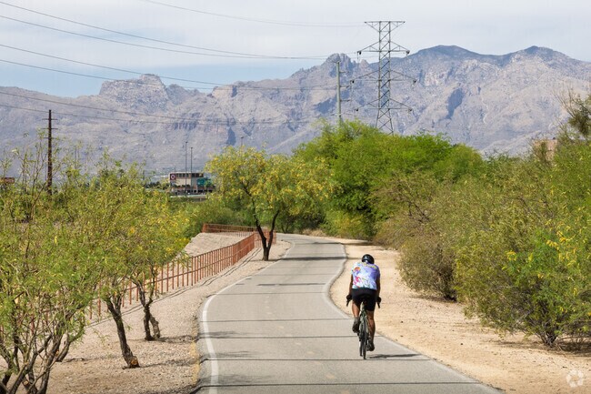 The Tucson Loop trail runs near Acacia Trails, perfect for biking and walking.