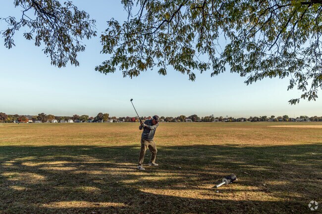 A few pocket parks have playgrounds and green spaces, but recreationists flock to Miller Field.