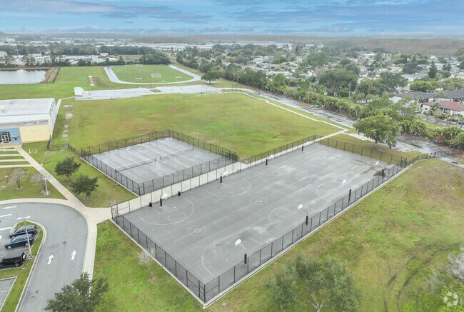 Westridge Middle School has a large P.E. area.