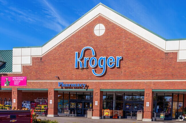 Kroger, for grocery shopping, is located just minutes from South Nicholasville.