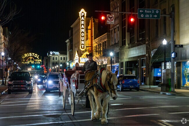 Bristol is a lively town with many activities and live music on the weekends.