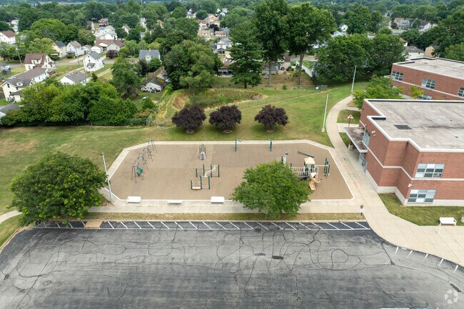 There is a playground for the children at Struthers Elementary.