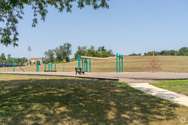 The playground at Spring Grove Area Intermediate School is a popular destination for students.