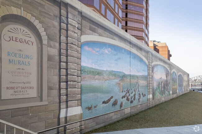 The Roebling Murals in Covington summarize the last 10,000 years of Northern Kentucky history.