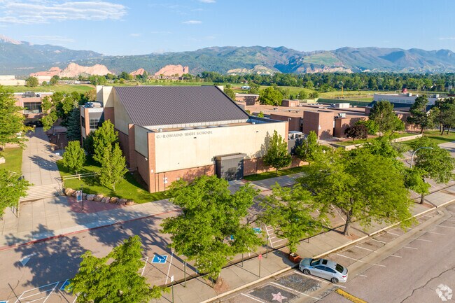 Coronado High School is jnorth of Westside neighborhood.