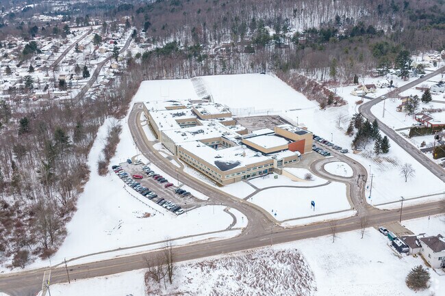 Maine-Endwell Middle School is on the outskirts of town.