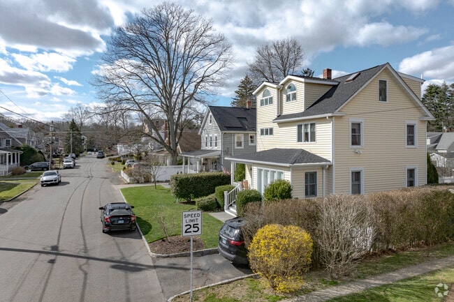 Meadow Drive is a quiet neighborhood walkable to local schools and parks in Cos Cob.