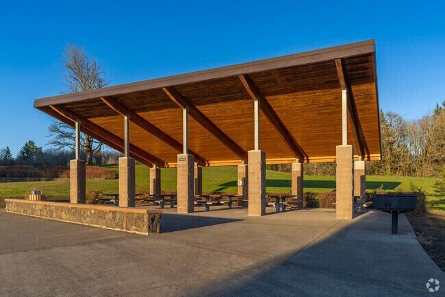 Mount Vista residents can have lunch under the gazebo at Fairgrounds Community Park.