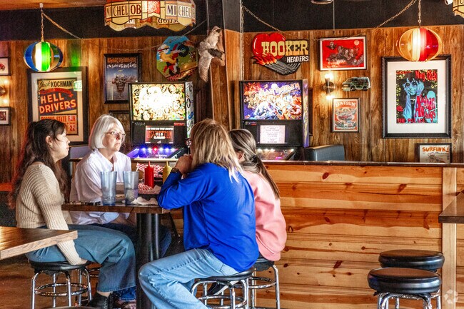 Maggie's Rumble Room in River Bend offers eclectic decor and good vibes.