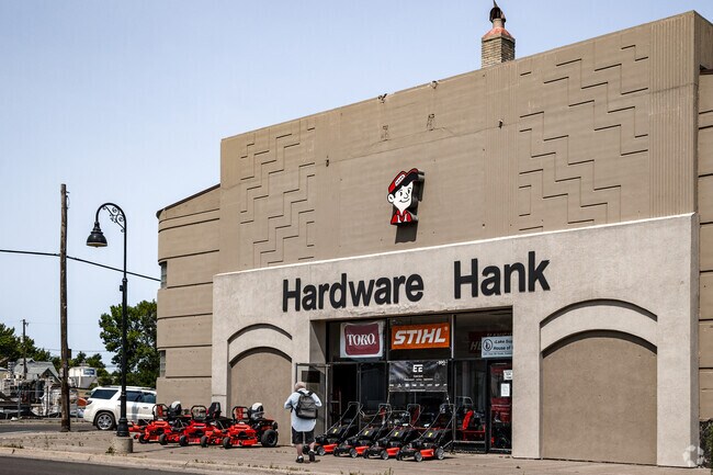 Hardware Hank in East End sits alongside the old town stores of 5th Street.