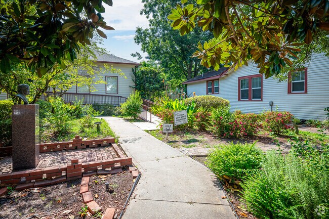 Enjoy the gardens of the Lucy Craft Laney Museum in Laney Walker.