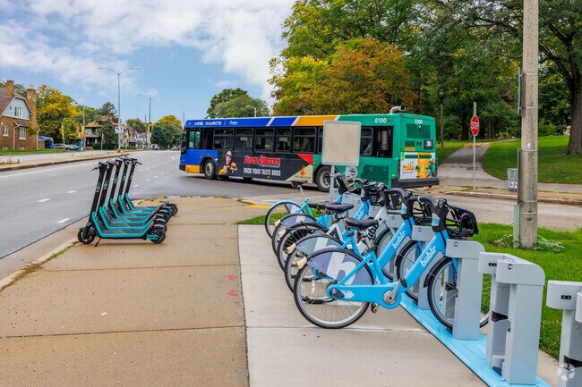 rent an E-bike or ride the bus to get around Walnut Hill.