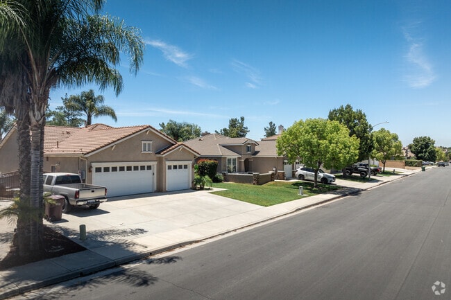 See rows of well-manicured lawns in the Winchester neighborhood.