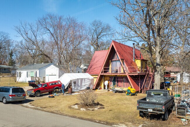 Highland Shores features unique residential homes like this A-frame property.