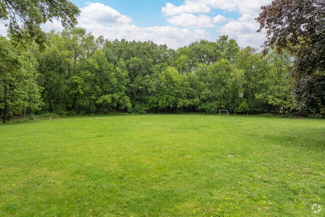 Petersen Elementary School in Columbus, WI offers a large green space for children to play.