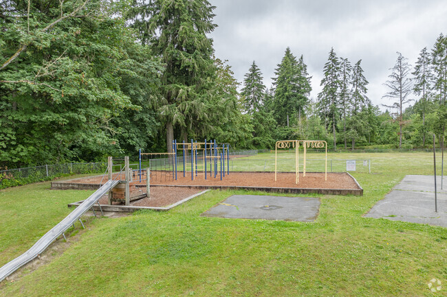 Views of the play area outside at Hilder Pearson Elementary.