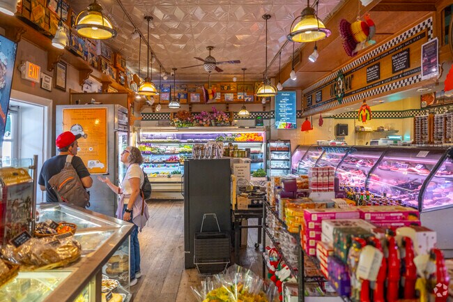 Wagshal's has an in house bakery and a meat counter, plus an assortment of specialty goods.