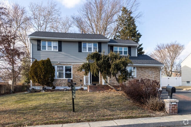 Fairless Hills has a mix of home styles, this home is a split-level.