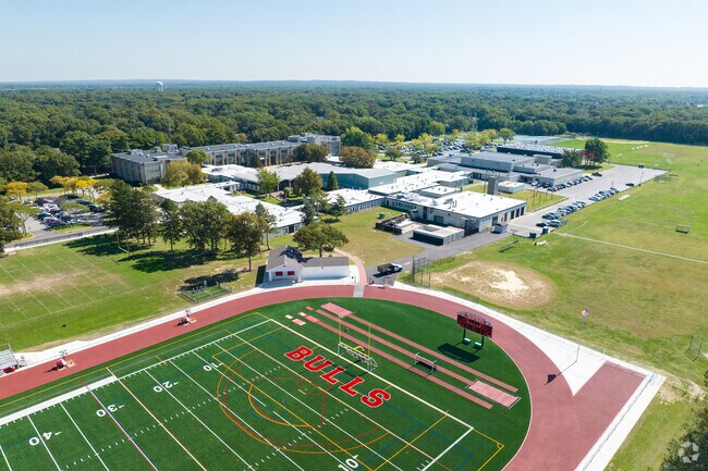 Smithtown High School East in Saint James is on the cities southern border.