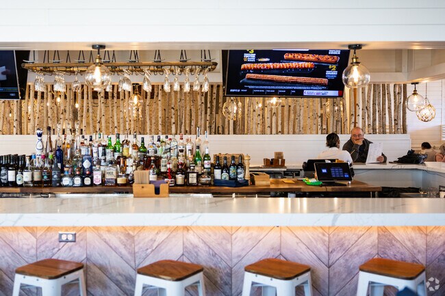 The Hampton Social in Burr Ridge East has plenty of bar seating in an elegant setting.