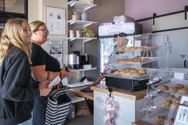 Cookie Krums near Tintes on Sheyenne Ave. serves delicious baked goods made fresh daily.