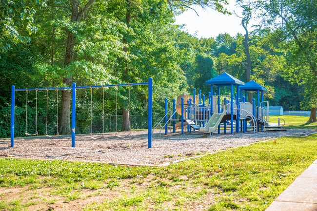 Playground set at Reed Elementary School for students to play on at recess.