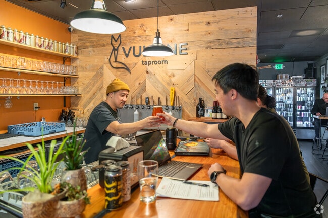 Vulpine Taproom near Downtown Kenmore is a great spot to meet friends for drinks.