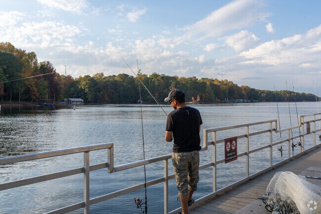 Riverside South residents can fish at the nearby Longwood Park.
