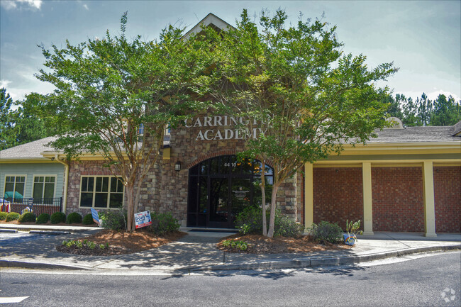 Main entrance to Carrington Academy at Windemere in Suwanee, Cumming GA