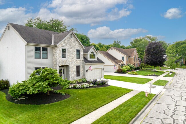 Worthingview is a small neighborhood north of downtown Columbus with tree-lined streets.