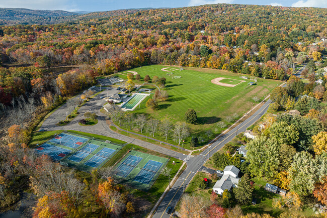 Collinsville's Mills Pond Park is a center or recreation in Canton.