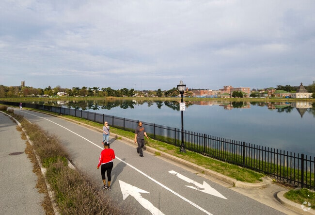 Enjoy amenities like the Montebello Lake just outside the Ednor Gardens-Lakeside neighborhood.