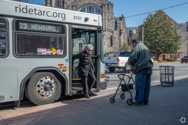 It's a short bus ride from the Belknap neighborhood to downtown and points beyond.