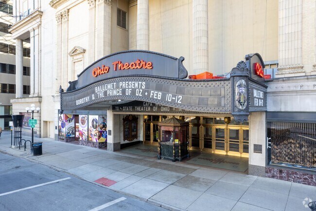 The Ohio Theatre in the Uptown District was built in 1928 in the Spanish Baroque-style.