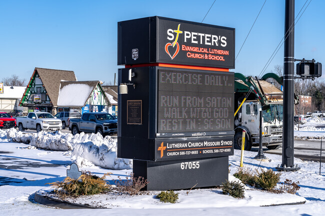 St Peter's Lutheran School, Signage.