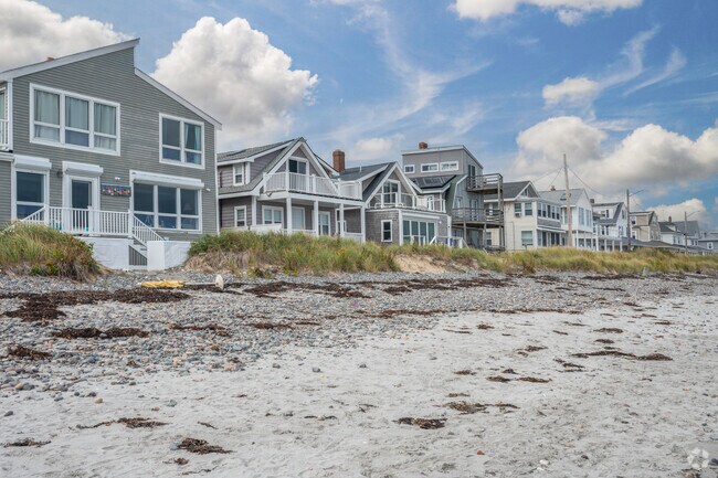 Beachfront homes stand shoulder to shoulder in the Whitehead neighborhood.