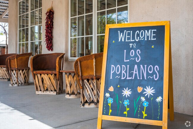 Los Poblanos welcomes families to its beautiful and friendly neighborhood.