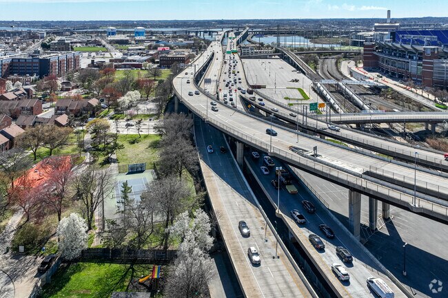 Easy access to the entire DMV is directly next to Sharp-Leadenhall.
