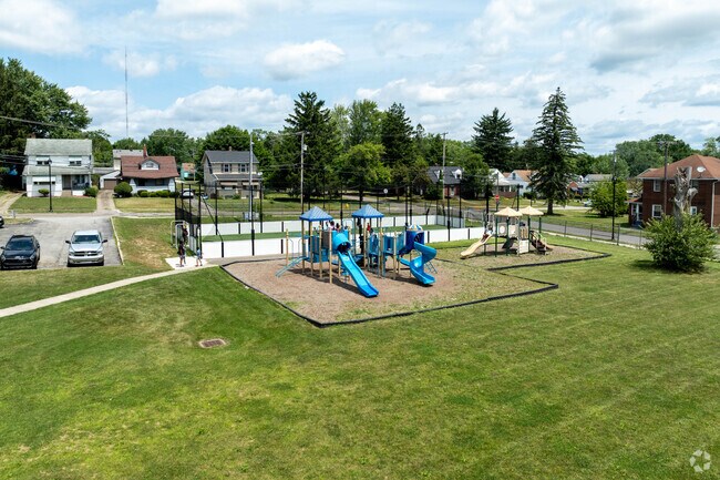 Neighborhood children enjoy the Taft Elementary playground.