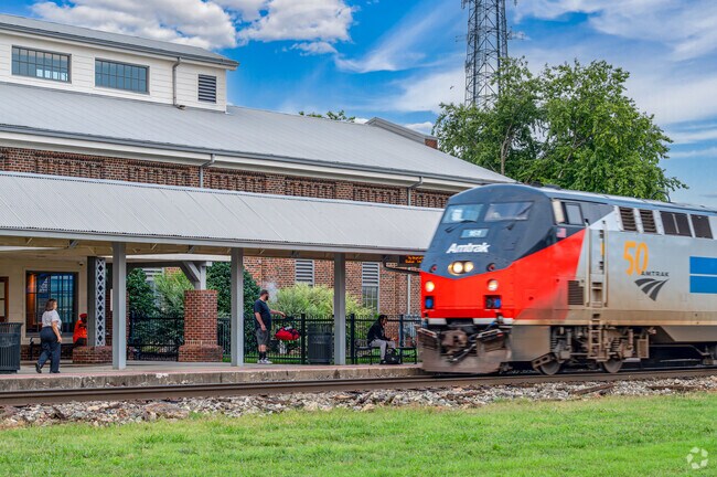 Burlington train lovers can catch a ride in downtown.
