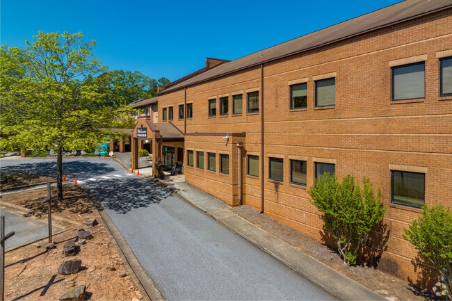 Entrance to Crossroads Christian Academy School in Dunwoody.