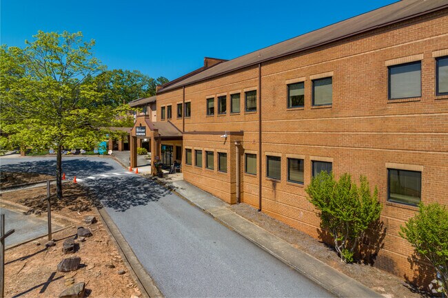 Entrance to Crossroads Christian Academy School in Dunwoody.