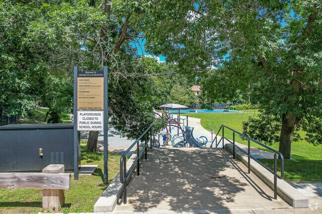 Drake Playground in Waltham Highlands has it all for the kids to enjoy.
