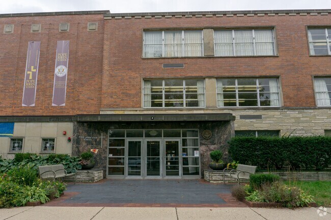 Pope John XXIII School serves students in the Evanston community.